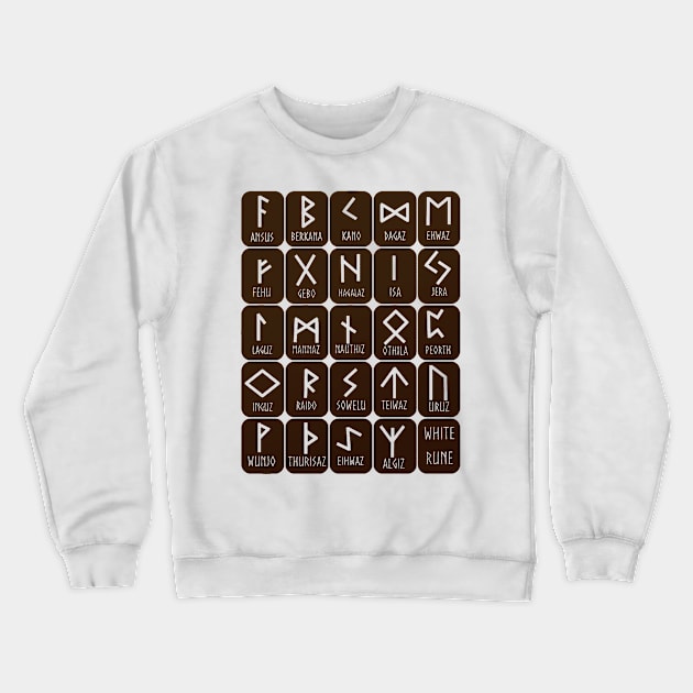 Runes Crewneck Sweatshirt by lllKhaoslll